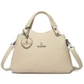 Elégant sac à main beige pour femme élégant cabas sac bandoulière style quotidien. - Blanc Cassé