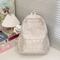 Sac à dos floral pour filles, cartable japonais mignon, sac d'école esthétique pour étudiants - Sac Simple Floral Rose