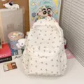 Sac à dos floral style japonais fille douce blanc rose roses sac d'école étudiant. - Sac Simple Tulipe Blanche