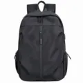 Sac à dos professionnel homme noir en oxford sac de voyage ordinateur vue de face - Noir