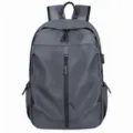 Sac à dos d'affaires gris pour hommes, sac d'école de voyage d'ordinateur en tissu Oxford. - Gris