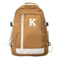 Kakikleurige minimalistische rugzak, grote capaciteit studenten casual schooltas voor jeugd. - Enkele Tas / Khaki
