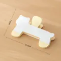 Cute cat plastic book clip, yellow and white reading page holder variant for students. - Cat / 12.9x7.8cm / Yellow