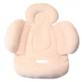Roze babykinderwagen zitkussen autostoelvoering met comfortabele hoofdsteun. - Roze