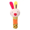 Cute plush rabbit rattle toy for babies, soft sensory early education infant gift. - Rabbit Style