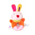 Plush baby rattle toy cartoon animal grip training hand bell for infant 0-2 years old - Rabbit Hand-shake Ring