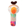 Baby plush rattle toy cute animal design with colorful handle for infants 0-2 years old - Parrot Style