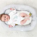 Portable baby bionic bed newborn infant lounger sleeper nest with soft cushion for safe sleeping. - Pineapple Style