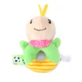 Plush Animal Baby Rattle Toy, Cute Cartoon Grip Ring Rattle for Newborns and Infants Green - Turtle Hand-shake Ring