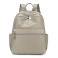Dames nylon rugzak casual reistas grote capaciteit stijlvolle schooltas beige tas - Lichtgrijs