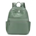 Sac à dos femme en nylon vert sac de voyage décontracté grande capacité élégant sac quotidien - Vert