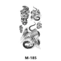 Feuille de stickers de tatouage temporaire imperméable avec aigle et serpent. - M-185