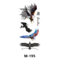 Autocollant de tatouage temporaire imperméable avec divers motifs d'aigle et d'oiseau. - M-195
