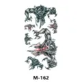 Autocollant de tatouage temporaire imperméable avec des motifs de loup-garou féroces. - Motif M-162