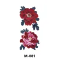 Autocollant de tatouage temporaire fleur de pivoine imperméable pour art corporel. - Style Fleur de Pivoine (M-081)
