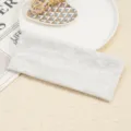 Grey wide solid headband, elastic knitted hair band for yoga, sports, and daily commute. - Light Gray