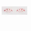 Waterproof glitter red eye shadow stickers, shining temporary face makeup stickers for party. - WYT-0075 (Rose Red) / 44*135mm