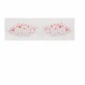 Red glitter star face stickers waterproof eye makeup festival temporary face decal 135x44mm - WYT-0076 (Rose Red) / 44*135mm