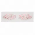 Waterproof glitter red eyeshadow sticker face sticker for party and festival 135x44mm - WYT-0078 (Rose Red) / 44*135mm