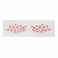 Waterproof rose red eyeshadow sticker glitter lip print face sticker party makeup SKU - WYT-0079 (Rose Red) / 44*135mm