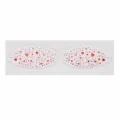 Waterproof sparkly red heart eyeshadow face stickers for festival party makeup, 135x44mm - WYT-0080 (Rose Red) / 44*135mm