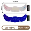 Halloween fluorescent face sticker waterproof luminous party festival temporary tattoo - QT-0399 Fluorescent Style / 150*52mm
