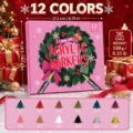 Rotuladores acrílicos de doble punta caja de regalo de Navidad 12 colores lápices de arte - 9000XM