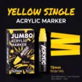 15mm jumbo acrylic marker single set for DIY art graffiti painting and wall posters. - 15ml Single Pack / Yellow