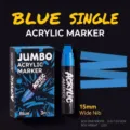 Jumbo 15mm blue acrylic marker pen set, 3pcs pack for wall graffiti art, poster drawing. - 15ml Single Pack / Blue