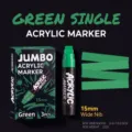 15mm Jumbo Acrylic Marker Pen Single Green Waterproof Graffiti Art Paint Marker 132g - 15ml Single Pack / Green