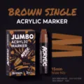 15mm jumbo acrylic marker pen brown 3pcs set for art graffiti poster painting and drawing. - Brown Single Piece