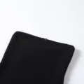 Schwarzes texturiertes trägerloses Oberteil mit süßer Schleife, slim fit minimalistische Variante. - Schwarz
