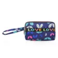 Oxford Stoff Damen Geldbörse große Kapazität Reißverschluss Tasche Handytasche Handgelenk - Handgelenktasche / Bunte Blumenblätter