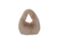 Borsa a mano in pelliccia sintetica da donna, soffice borsa di peluche autunno inverno. - Caffè
