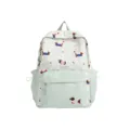 Cute Dachshund Print Girls Backpack Ins Style Light Green School Bag Casual Daypack - S / Green
