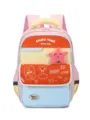 Bunter Kinder Schulrucksack für Grundschüler, leichtes Design mit großer Kapazität. - Rosa Orange