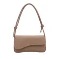 Schicke taupefarbene Damen Achseltasche, stilvolles Nischen-Design PU Leder Umhängetasche. - Khaki