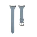 Blue leather watch strap slim waist replacement band compatible with Samsung Watch series - Samsung Watch 8 9 / Haze Blue