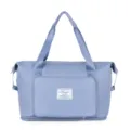Foldable travel duffel bag large capacity waterproof sports fitness gym bag for daily use - Blue