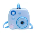 Kids 3D Camera Shaped Hard Shell EVA Cartoon School Bag Cute Blue Toddler Backpack - Blue