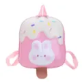 Mochila infantil de conejo helado bonita, bolso escolar ligero para la guardería. - Rosa oscuro