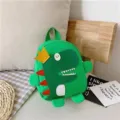 Sac à dos mignon de dinosaure pour enfants, cartable de dessin animé pour l'école. - Vert