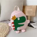 Rosa Cartoon Dinosaurier Kinder Rucksack niedliche Oxford Tuch Kindergarten Schultasche - Rosa