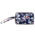 Sac Pochette Portefeuille en Toile à Fleurs Multicouche avec Fermeture Éclair Femme - Vigne Fleurie