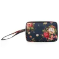 Sac pochette zippé en tissu à fleurs, triple fermeture éclair portefeuille pour femme. - Bouquet de Roses