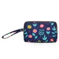 Sac pochette poignet imprimé floral pour femme, portefeuille zippé multi-compartiments. - Tournesol