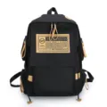 Sac a dos en tissu Oxford grande capacite voyage ordinateur portable homme et femme - Noir