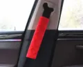 Red plush car seat belt cover soft shoulder pad universal auto interior accessories - China Red