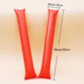 Inflatable cheering sticks red V shape pom poms concert party spirit noise makers sports - Red