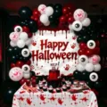 Halloween Ballonbogen Set blutige Party Hintergrund gruselige Horror Dekorationen Set - Halloween Set 21670